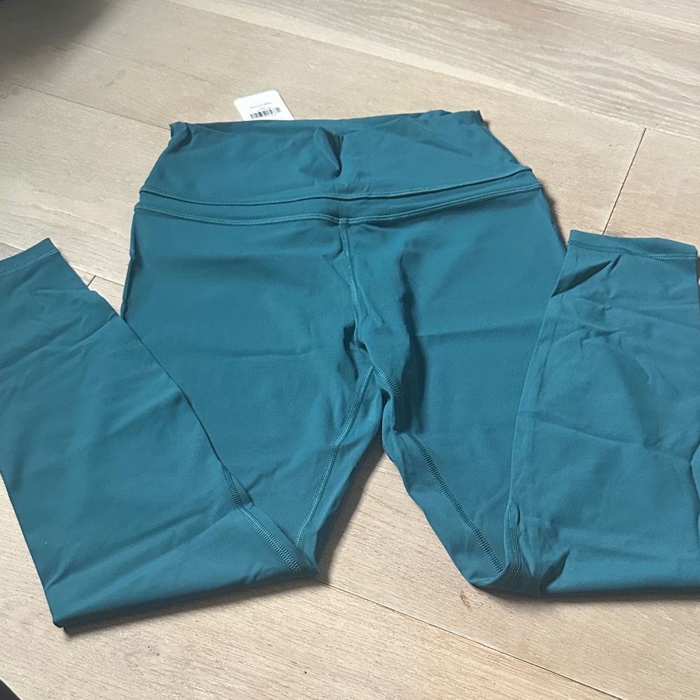 NWT CRZ Yoga Teal Leggings Sz M 8/10